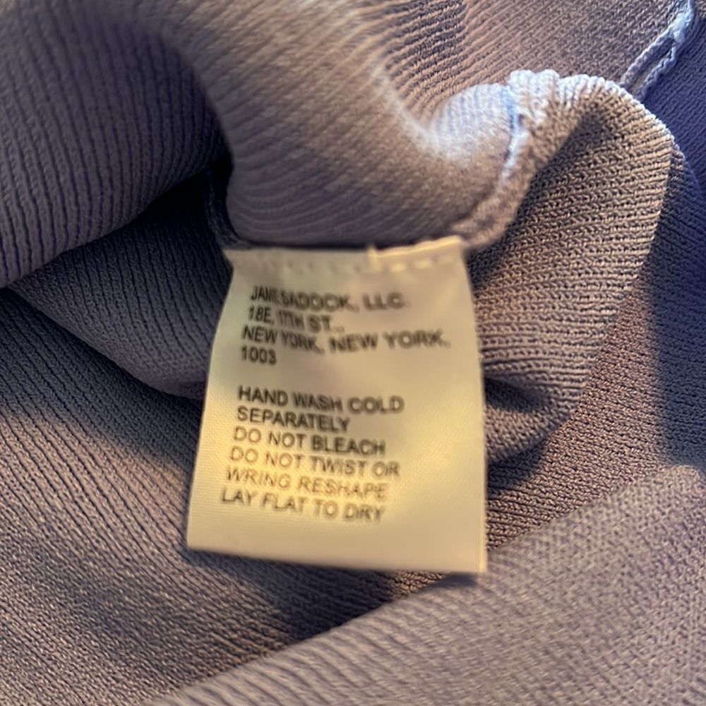 JAMIE SADOCK blue periwinkle golf jacket. Gray trim with silver - Picture 4 of 10